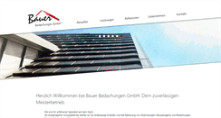 Desktop Screenshot of bauer-bedachungen.de