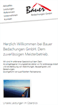 Mobile Screenshot of bauer-bedachungen.de