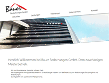 Tablet Screenshot of bauer-bedachungen.de